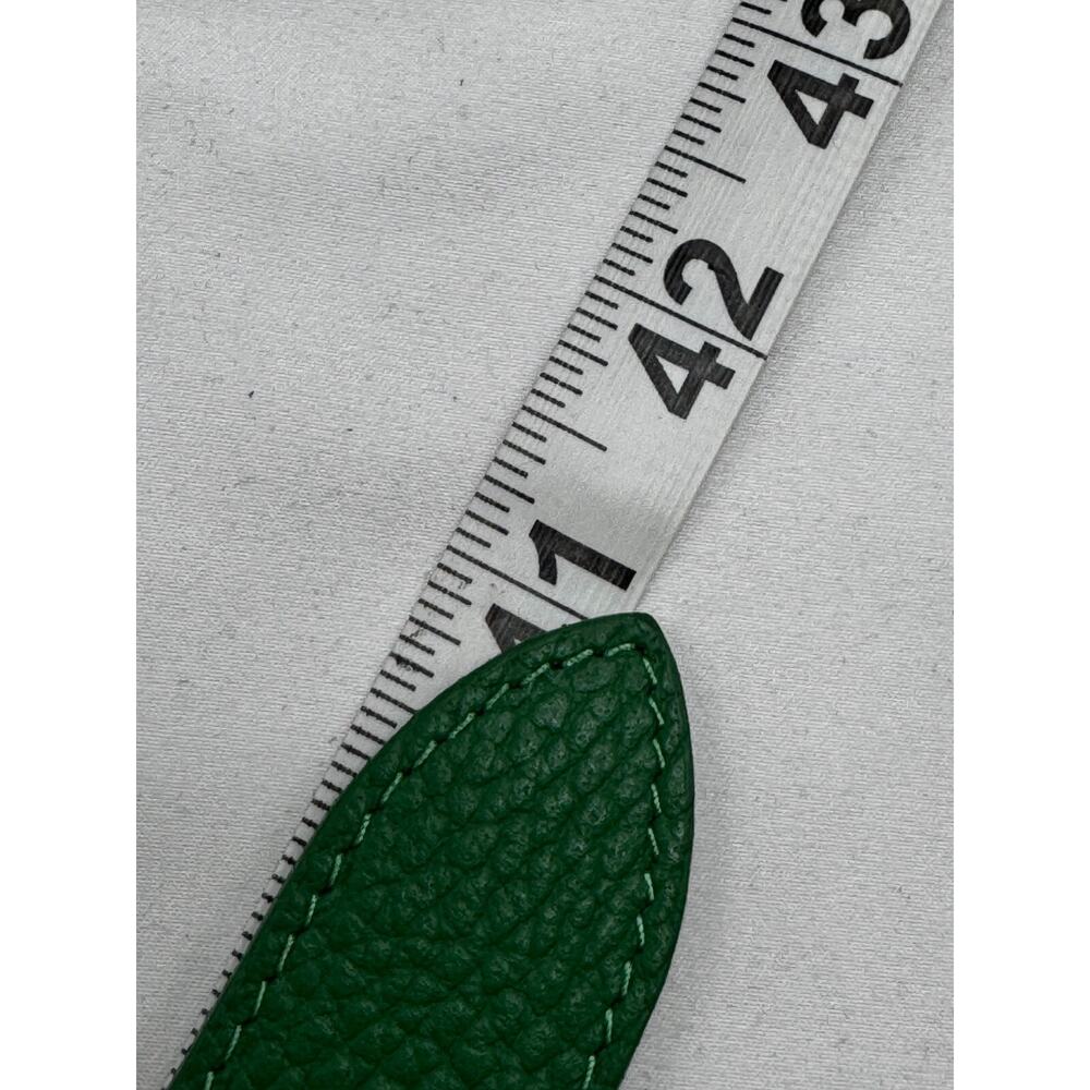 Persaman Genuine Leather Kelly Green Brass Buckle 41" long NWT Classic Work - Picture 6 of 7
